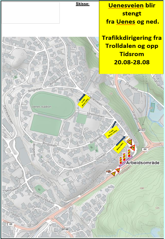 Lenke til artikkel: Uenesveien stengt
