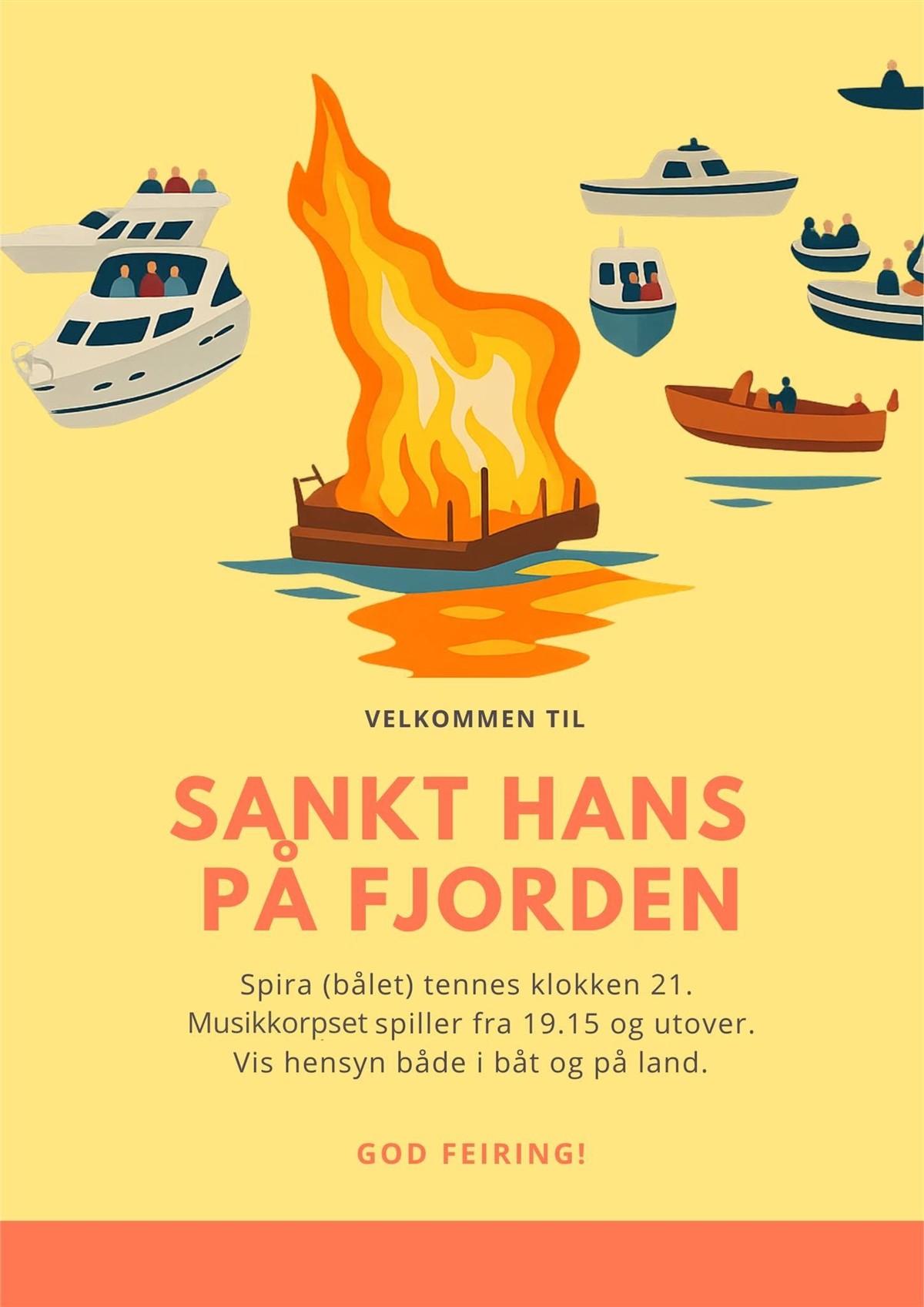 Sankt Hans på fjorden - Klikk for stort bilde
